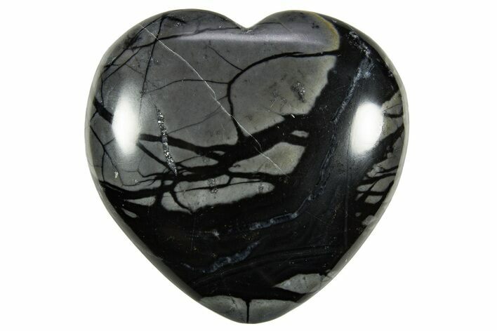 1.7" Polished Picasso Marble Hearts - Utah - Photo 1